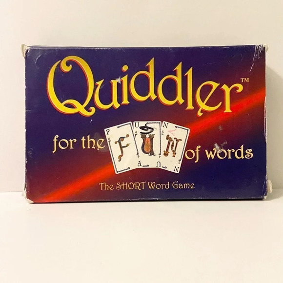 Vintage 1998 Quiddler Card Game For The Fun Of Words The Short Word Game - Picture 1 of 12